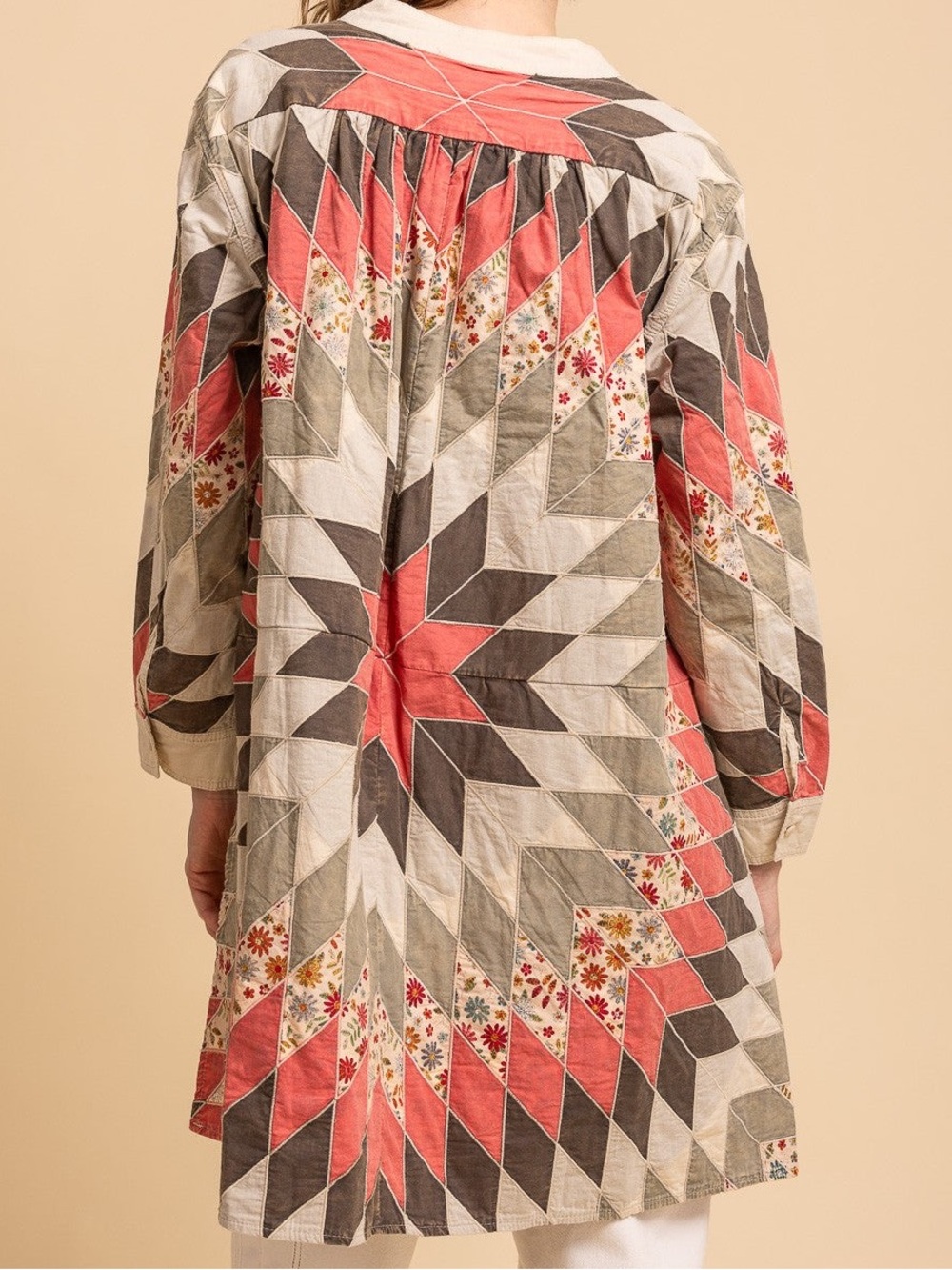 ✨ NWT | Blue Velvet | Quiltwork Tunic Top | Vintage Inspired | High-Low | S/M